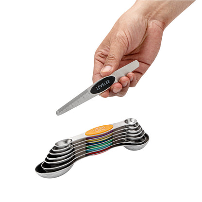 Met Lux Assorted Stainless Steel Measuring Spoon Set - 8-Piece, Magnetic - 1 count box