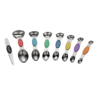 Met Lux Assorted Stainless Steel Measuring Spoon Set - 8-Piece, Magnetic - 1 count box