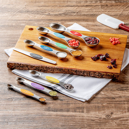 Met Lux Assorted Stainless Steel Measuring Spoon Set - 8-Piece, Magnetic - 1 count box