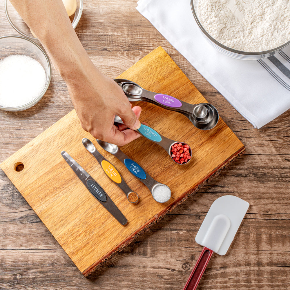 Met Lux Assorted Stainless Steel Measuring Spoon Set - 8-Piece, Magnetic - 1 count box