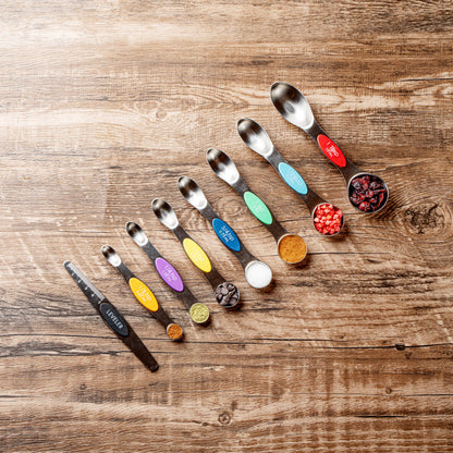 Met Lux Assorted Stainless Steel Measuring Spoon Set - 8-Piece, Magnetic - 1 count box