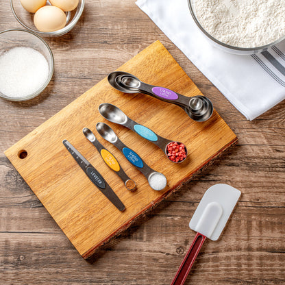 Met Lux Assorted Stainless Steel Measuring Spoon Set - 8-Piece, Magnetic - 1 count box