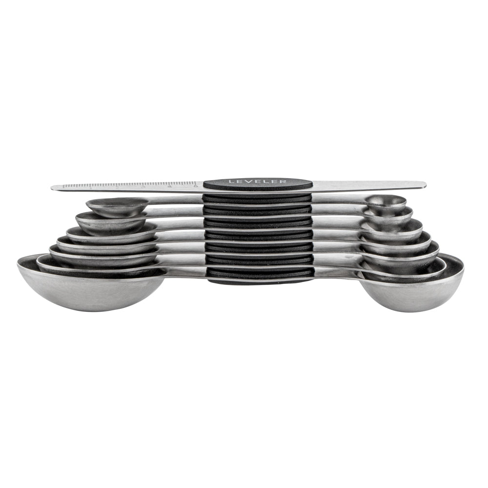 Met Lux Black Stainless Steel Measuring Spoon Set - 8-Piece, Magnetic - 1 count box