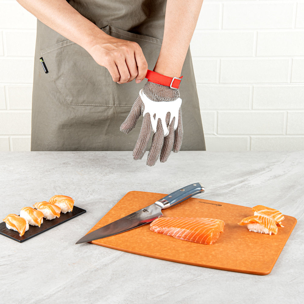 Life Protector Stainless Steel Mesh Medium Cut-Resistant Glove - Level 9, Food Safe - 9 3/4" x 4 3/4" - 1 count box