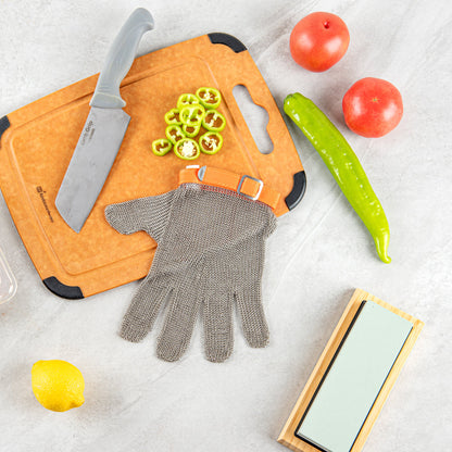Life Protector Stainless Steel Mesh Extra Large Cut-Resistant Glove - Level 9, Food Safe - 10 1/4" x 5 1/4" - 1 count box