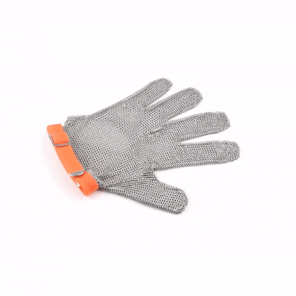 Life Protector Stainless Steel Mesh Extra Large Cut-Resistant Glove - Level 9, Food Safe - 10 1/4" x 5 1/4" - 1 count box