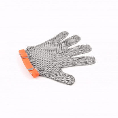 Life Protector Stainless Steel Mesh Extra Large Cut-Resistant Glove - Level 9, Food Safe - 10 1/4" x 5 1/4" - 1 count box