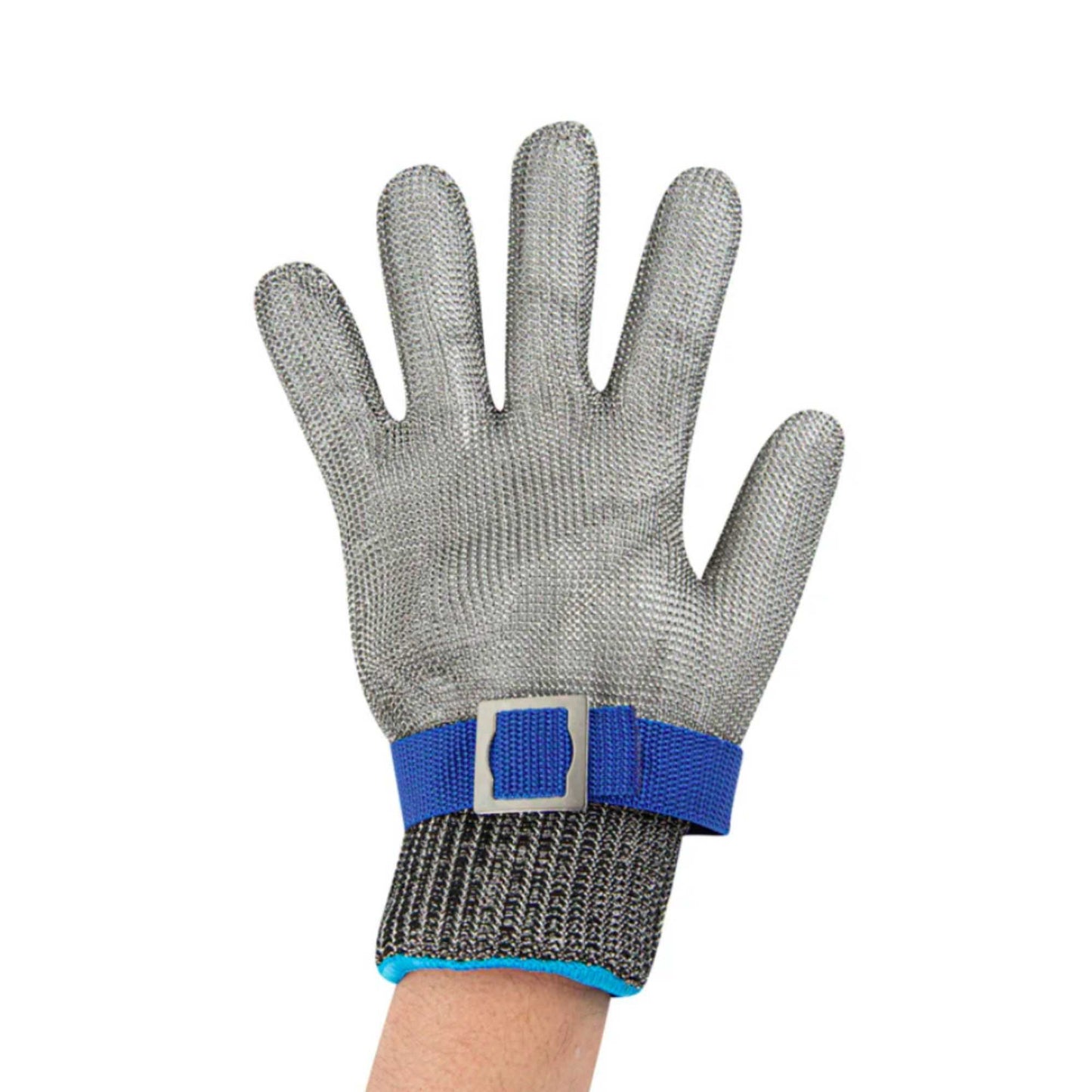 Life Protector Fiber / Stainless Steel Mesh Large Cut-Resistant Glove - Level 9, Food Safe - 9 3/4" x 4 1/4" - 1 count box
