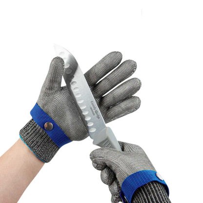 Life Protector Fiber / Stainless Steel Mesh Large Cut-Resistant Glove - Level 9, Food Safe - 9 3/4" x 4 1/4" - 1 count box