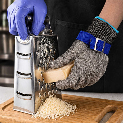 Life Protector Fiber / Stainless Steel Mesh Extra Large Cut-Resistant Glove - Level 9, Food Safe - 10" x 4 1/4" - 1 count box