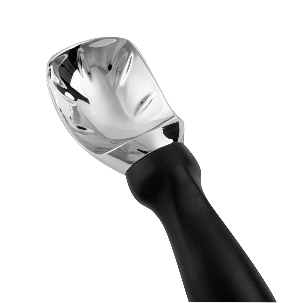 Comfy Grip Black Metal Ice Cream Scoop - 7 3/4" x 2" x 1 3/4" - 1 count box