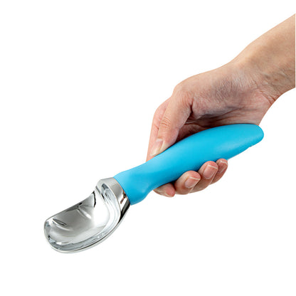 Comfy Grip Blue Metal Ice Cream Scoop - 7 3/4" x 2" x 1 3/4" - 1 count box