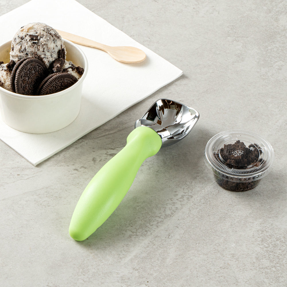 Comfy Grip Green Metal Ice Cream Scoop - 7 3/4" x 2" x 1 3/4" - 1 count box