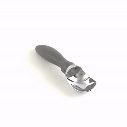 Comfy Grip Gray Metal Ice Cream Scoop - 7 3/4" x 2" x 1 3/4" - 1 count box