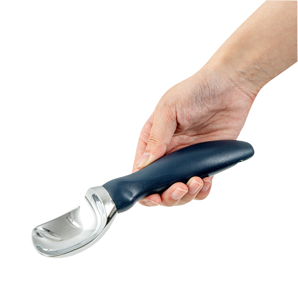 Comfy Grip Navy Blue Metal Ice Cream Scoop - 7 3/4" x 2" x 1 3/4" - 1 count box