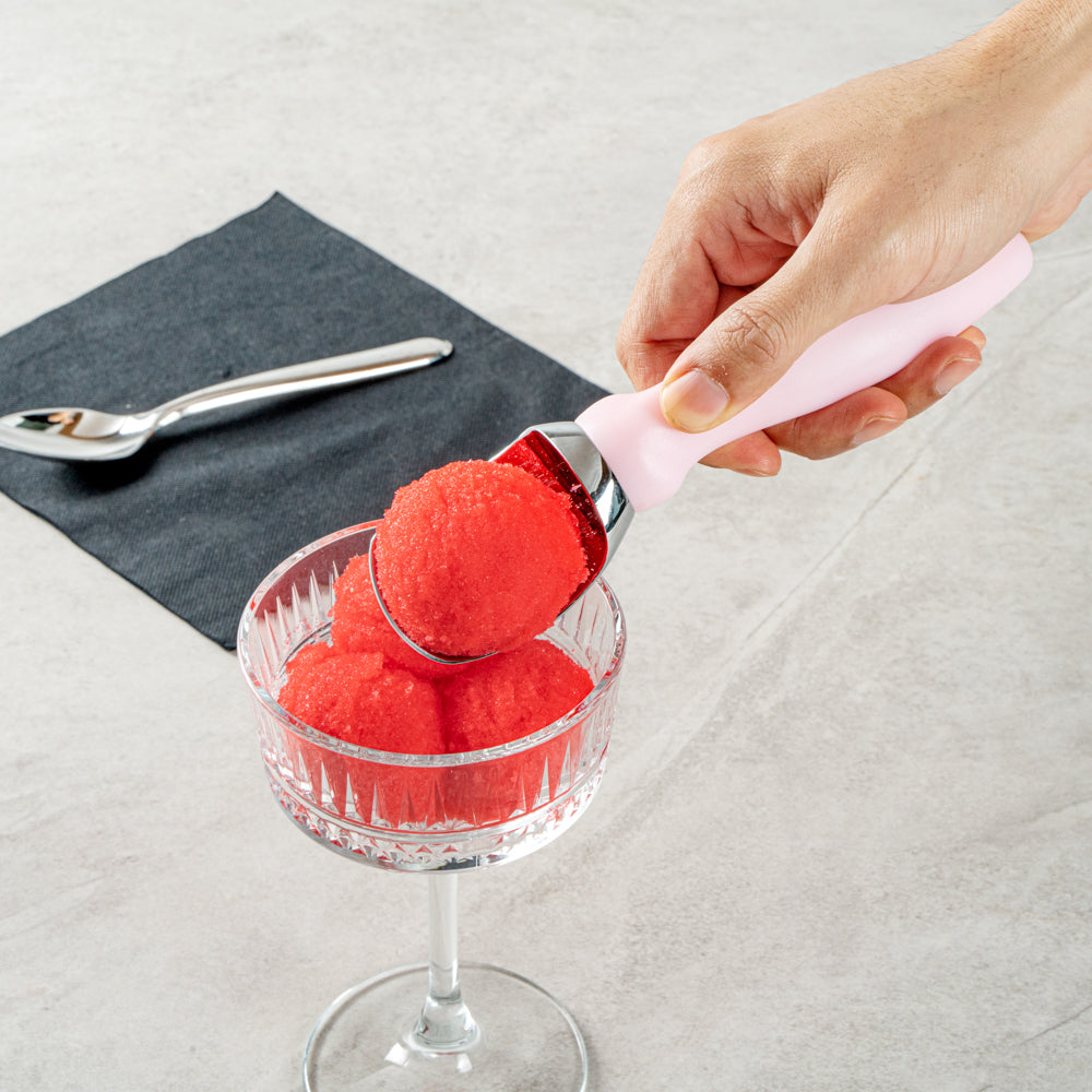 Comfy Grip Pink Metal Ice Cream Scoop - 7 3/4" x 2" x 1 3/4" - 1 count box
