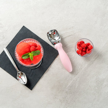 Comfy Grip Pink Metal Ice Cream Scoop - 7 3/4" x 2" x 1 3/4" - 1 count box
