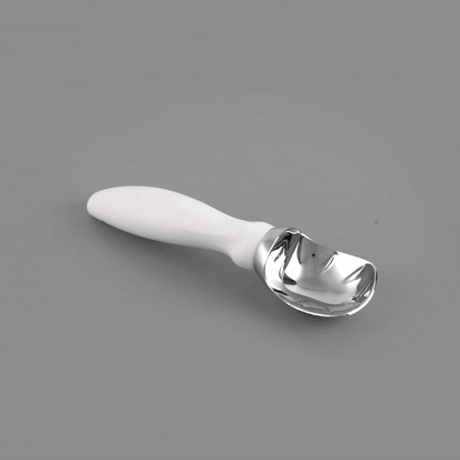 Comfy Grip White Metal Ice Cream Scoop - 7 3/4" x 2" x 1 3/4" - 1 count box