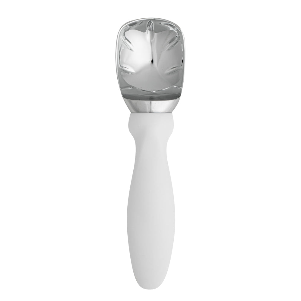Comfy Grip White Metal Ice Cream Scoop - 7 3/4" x 2" x 1 3/4" - 1 count box