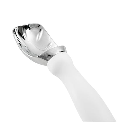 Comfy Grip White Metal Ice Cream Scoop - 7 3/4" x 2" x 1 3/4" - 1 count box