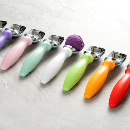 Comfy Grip White Metal Ice Cream Scoop - 7 3/4" x 2" x 1 3/4" - 1 count box