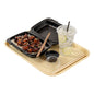 Chef 101 Rectangle Beige Plastic Fast Food Tray - 12" x 16" - 50 count box