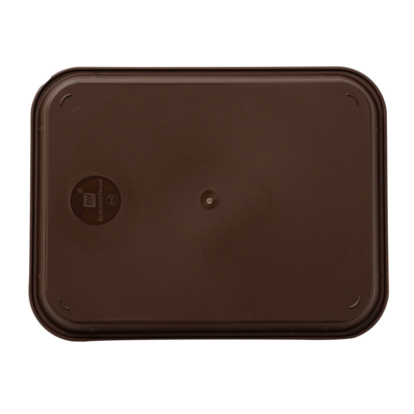 Chef 101 Rectangle Brown Plastic Fast Food Tray - 12" x 16" - 10 count box