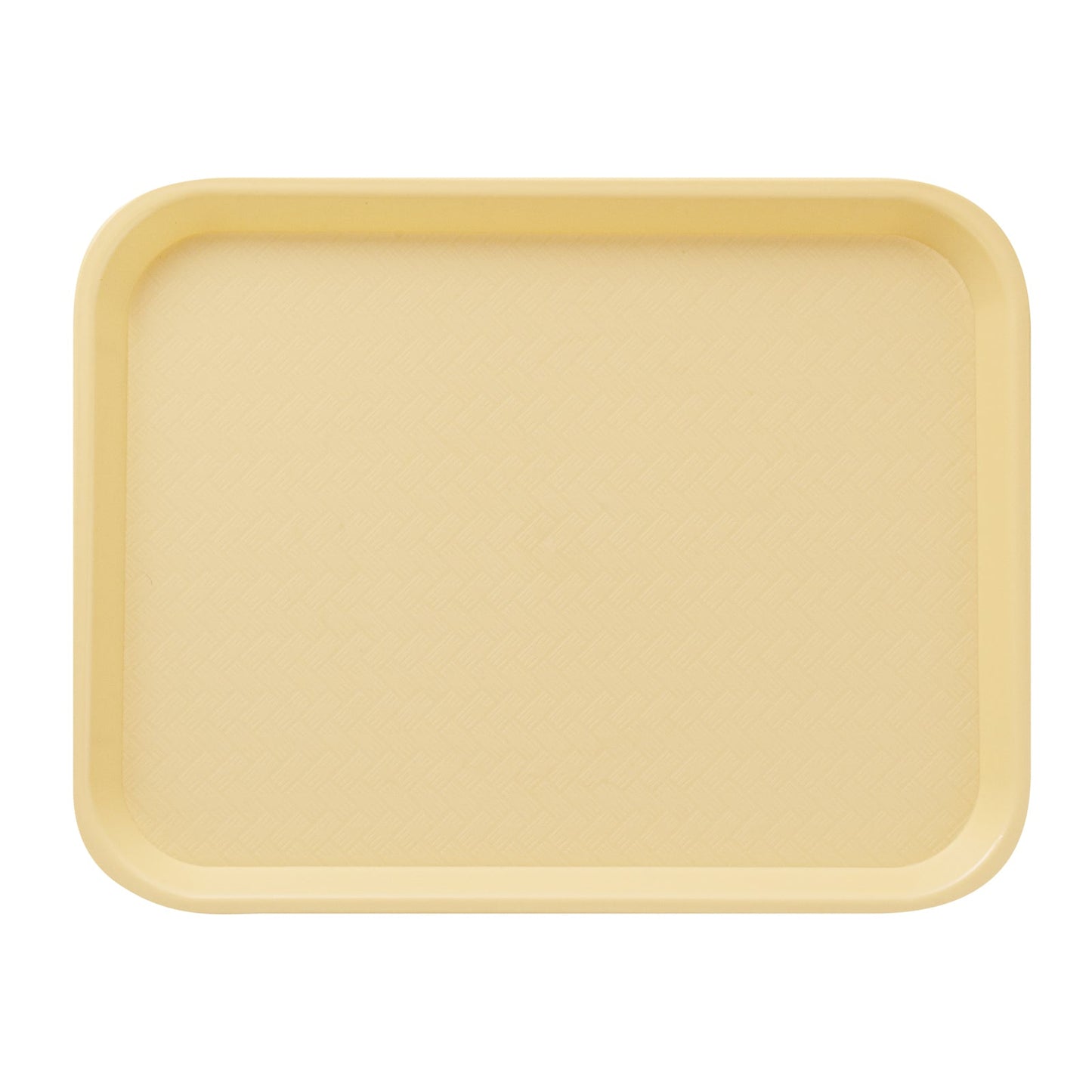 Chef 101 Rectangle Beige Plastic Fast Food Tray - 14" x 18" - 10 count box