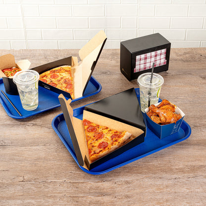 Chef 101 Rectangle Blue Plastic Fast Food Tray - 14" x 18" - 1 count box