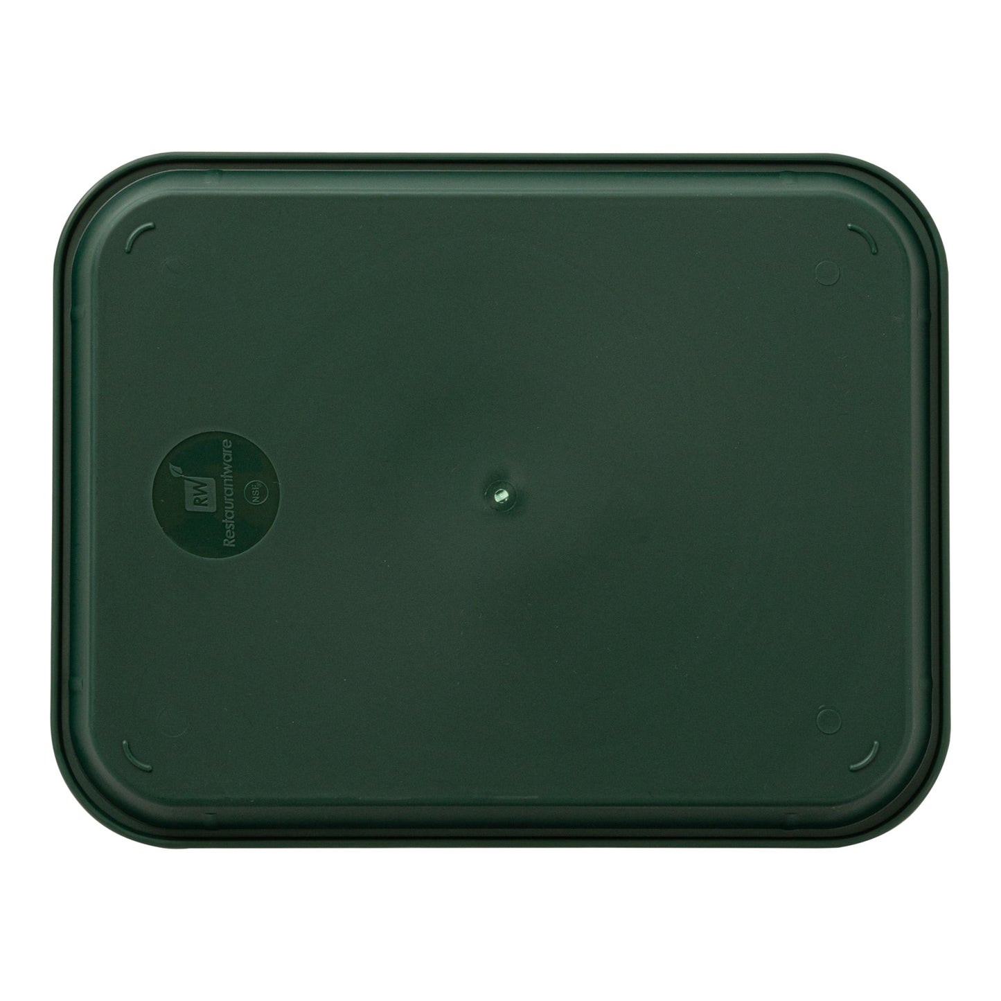 Chef 101 Rectangle Forest Green Plastic Fast Food Tray - 14" x 18" - 1 count box