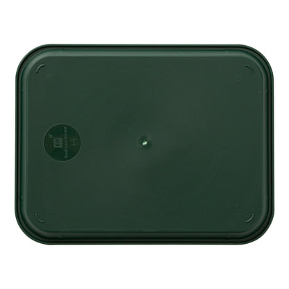Chef 101 Rectangle Forest Green Plastic Fast Food Tray - 14" x 18" - 10 count box