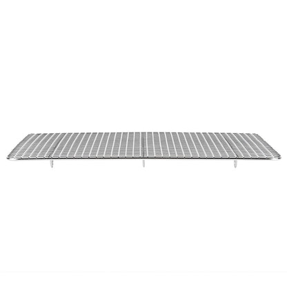 Met Lux Stainless Steel Footed Wire Cooling Rack - For Jelly Roll Pan - 9 3/4" x 14 3/4" - 1 count box