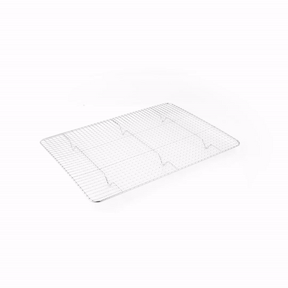 Met Lux Stainless Steel Footed Wire Cooling Rack - For Half Size Sheet Pan - 11 3/4 x 17" - 1 count box
