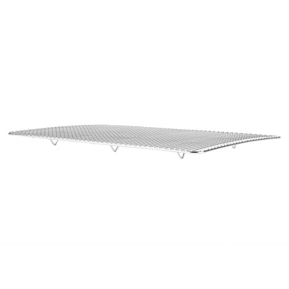 Met Lux Stainless Steel Footed Wire Cooling Rack - For Half Size Sheet Pan - 11 3/4 x 17" - 1 count box