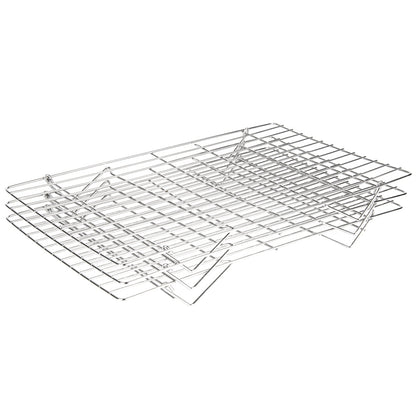 Met Lux Stainless Steel Stackable Cooling Rack Set - 3 Tier - 15 3/4" x 9 3/4" x 8 1/4" - 1 count box