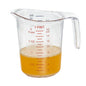 Chef 101 1 pt (2 cups) Clear Plastic Measuring Cup - 5 1/4" x 3 3/4" x 5" - 1 count box