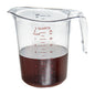 Chef 101 2 qt (8 cups) Clear Plastic Measuring Cup - 7 3/4" x 6" x 7 1/2" - 1 count box