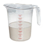 Chef 101 4 qt (16 cups) Clear Plastic Measuring Cup - 9 1/2" x 7 1/4" x 9 1/2" - 1 count box