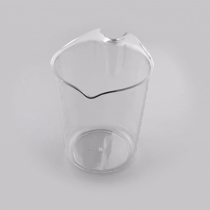 Chef 101 4 qt (16 cups) Clear Plastic Measuring Cup - 9 1/2" x 7 1/4" x 9 1/2" - 10 count box