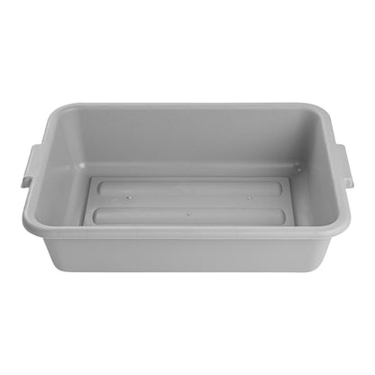 RW Clean Gray Plastic Bus Tub - Easy Grip - 20" x 15" x 5" - 1 count box