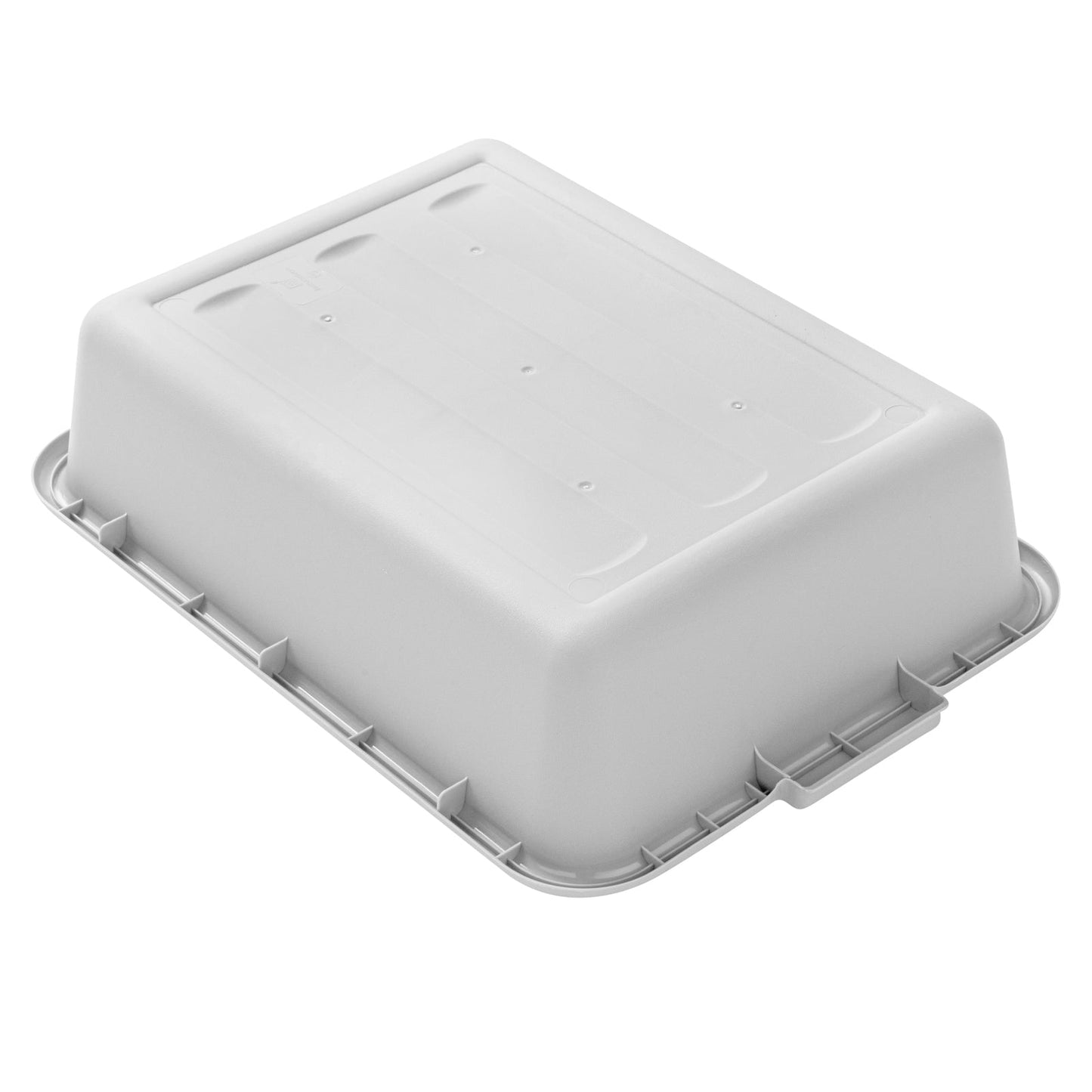 RW Clean White Plastic Bus Tub - Easy Grip - 20" x 15" x 5" - 10 count box