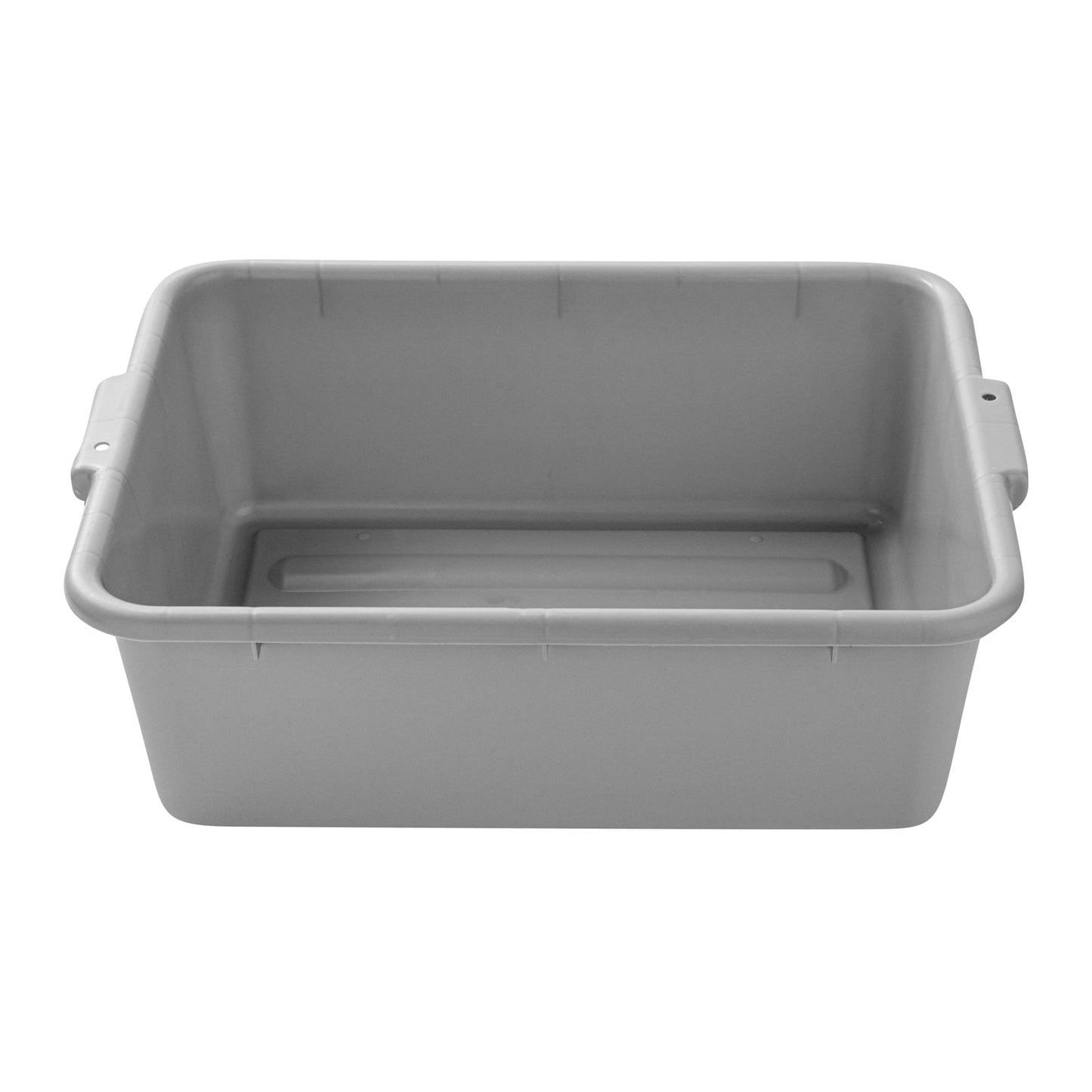 RW Clean Gray Plastic Bus Tub - Deep, Easy Grip - 20" x 15" x 7" - 1 count box