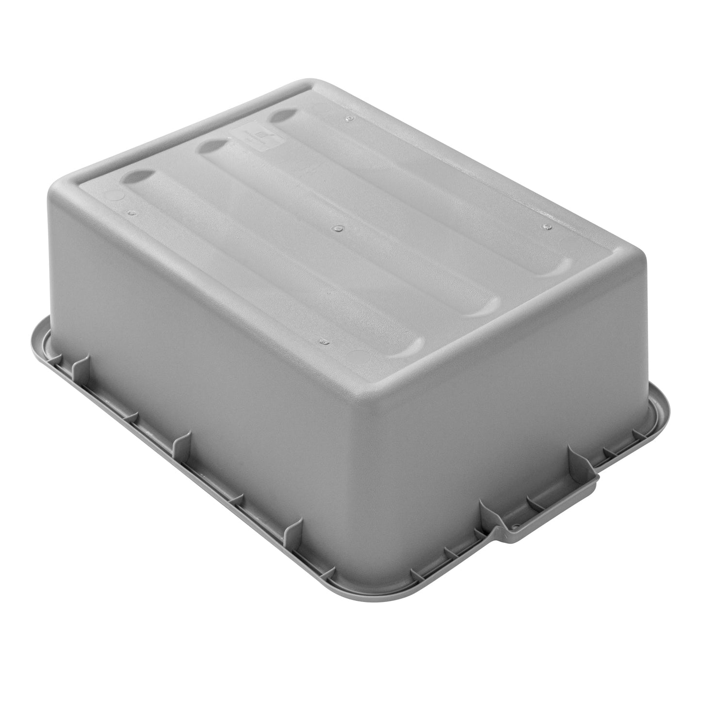 RW Clean Gray Plastic Bus Tub - Deep, Easy Grip - 20" x 15" x 7" - 1 count box