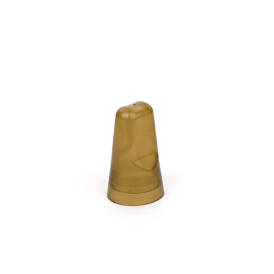 Bar Lux Translucent Plastic Liquor Pourer Cover - Universal - 1 3/4" x 1 3/4" x 3" - 10 count box