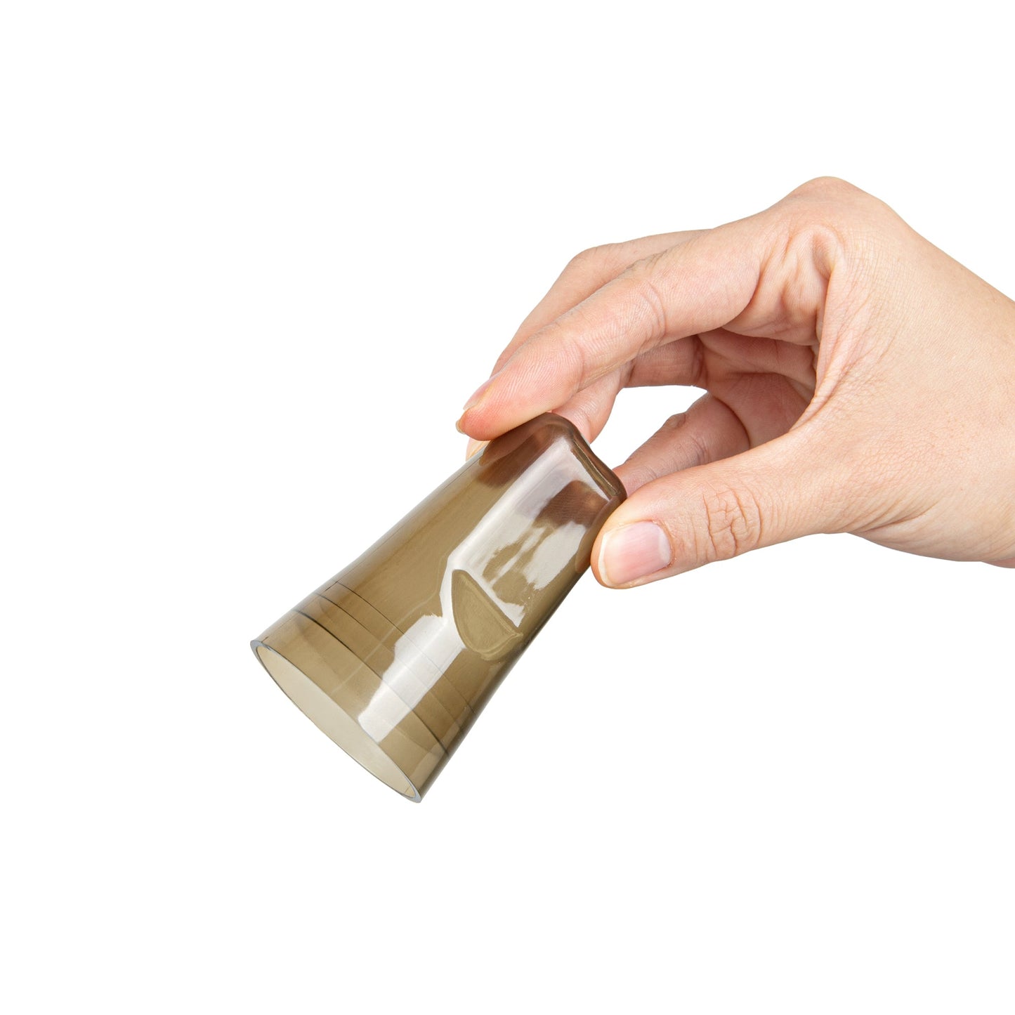 Bar Lux Translucent Plastic Liquor Pourer Cover - Universal - 1 3/4" x 1 3/4" x 3" - 100 count box