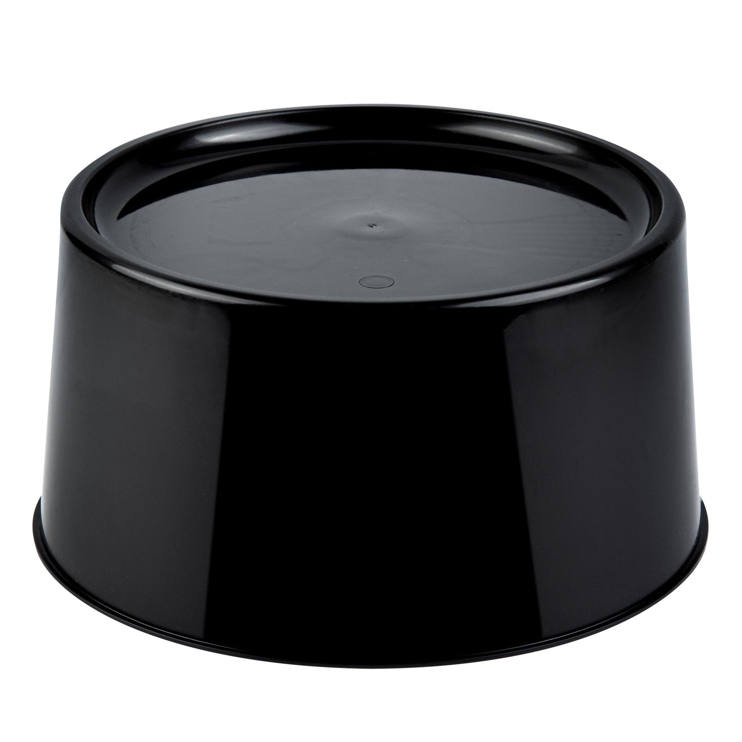 Bev Tek Round Black Plastic Beverage Dispenser Base - For 3 and 6 gal Dispenser - 10 1/2" x 10 1/2" x 6 1/2" - 1 count box