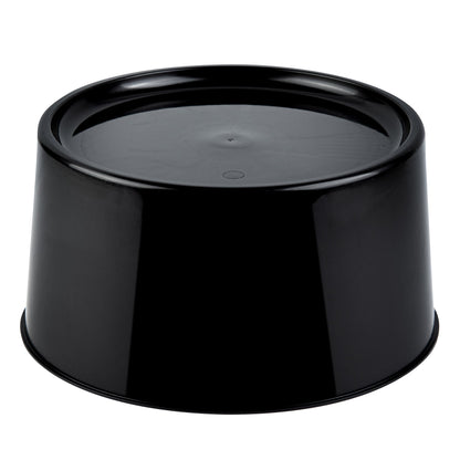 Bev Tek Round Black Plastic Beverage Dispenser Base - For 3 and 6 gal Dispenser - 10 1/2" x 10 1/2" x 6 1/2" - 4 count box