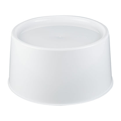 Bev Tek Round White Plastic Beverage Dispenser Base - For 3 and 6 gal Dispenser - 10 1/2" x 10 1/2" x 6 1/2" - 1 count box