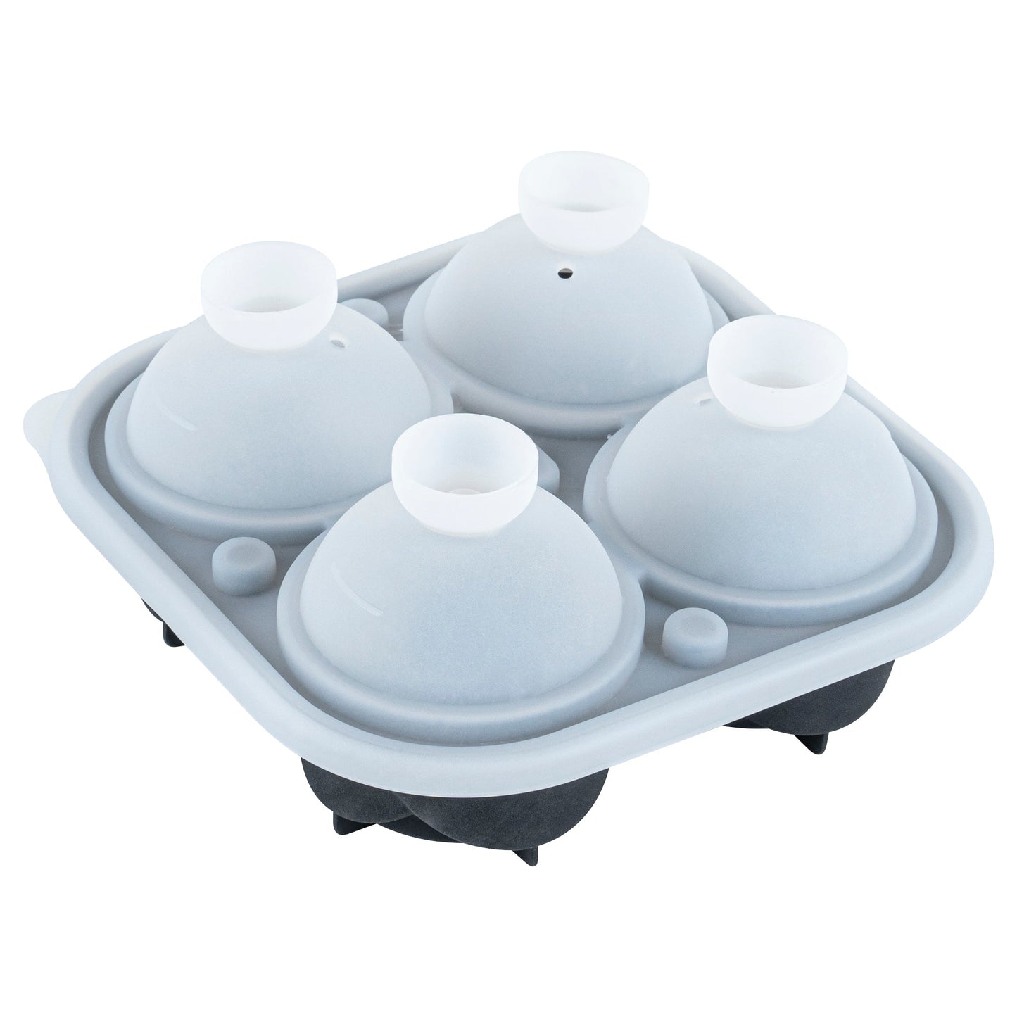 Bar Lux Black Silicone Ice Mold - 2" Rose, 4 Compartments - 1 count box