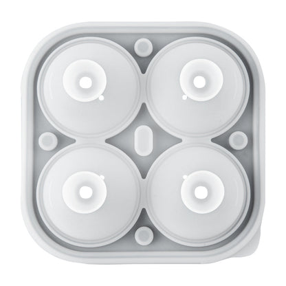 Bar Lux Black Silicone Ice Mold - 2" Rose, 4 Compartments - 1 count box